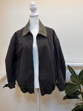 Oak and fort dark grey bomber jacket